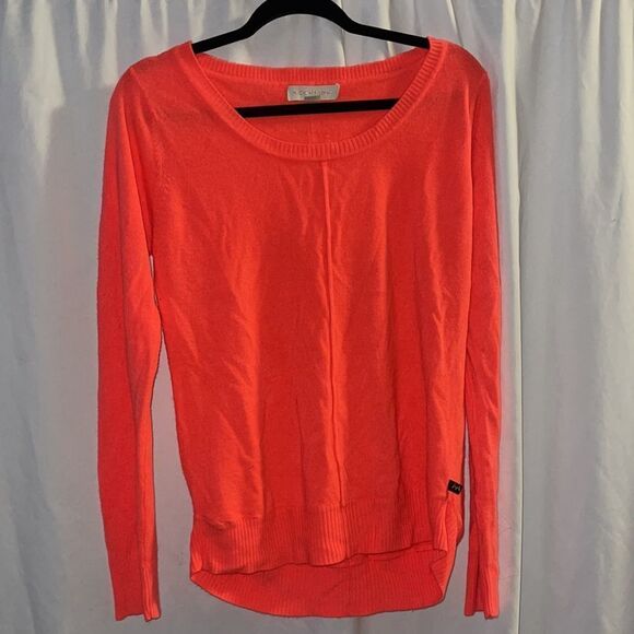 Nicki Minaj soft neon pink coral light weight sweater - Picture 1 of 7